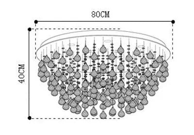 lustre à led avec boules de cristal pour intérieur moderne - vue 13 sur 12