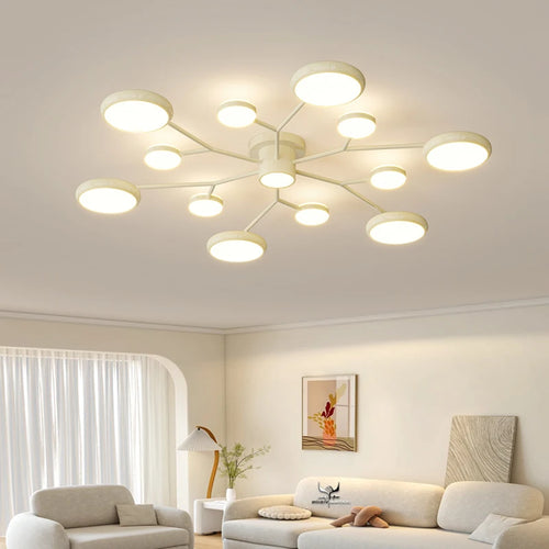 Plafonnier led moderne lumineux pour décoration intérieure suspendu - vue 5 sur 8