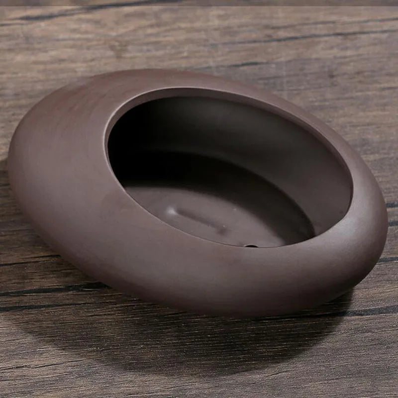 pot de fleurs en argile rétro style chinois pour décoration de jardin - vue 5 sur 7