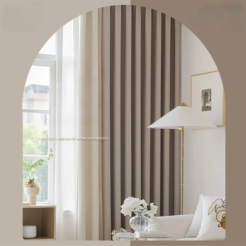 Rideau occultant style nordique pour salon chambre épais - vue 3 sur 16