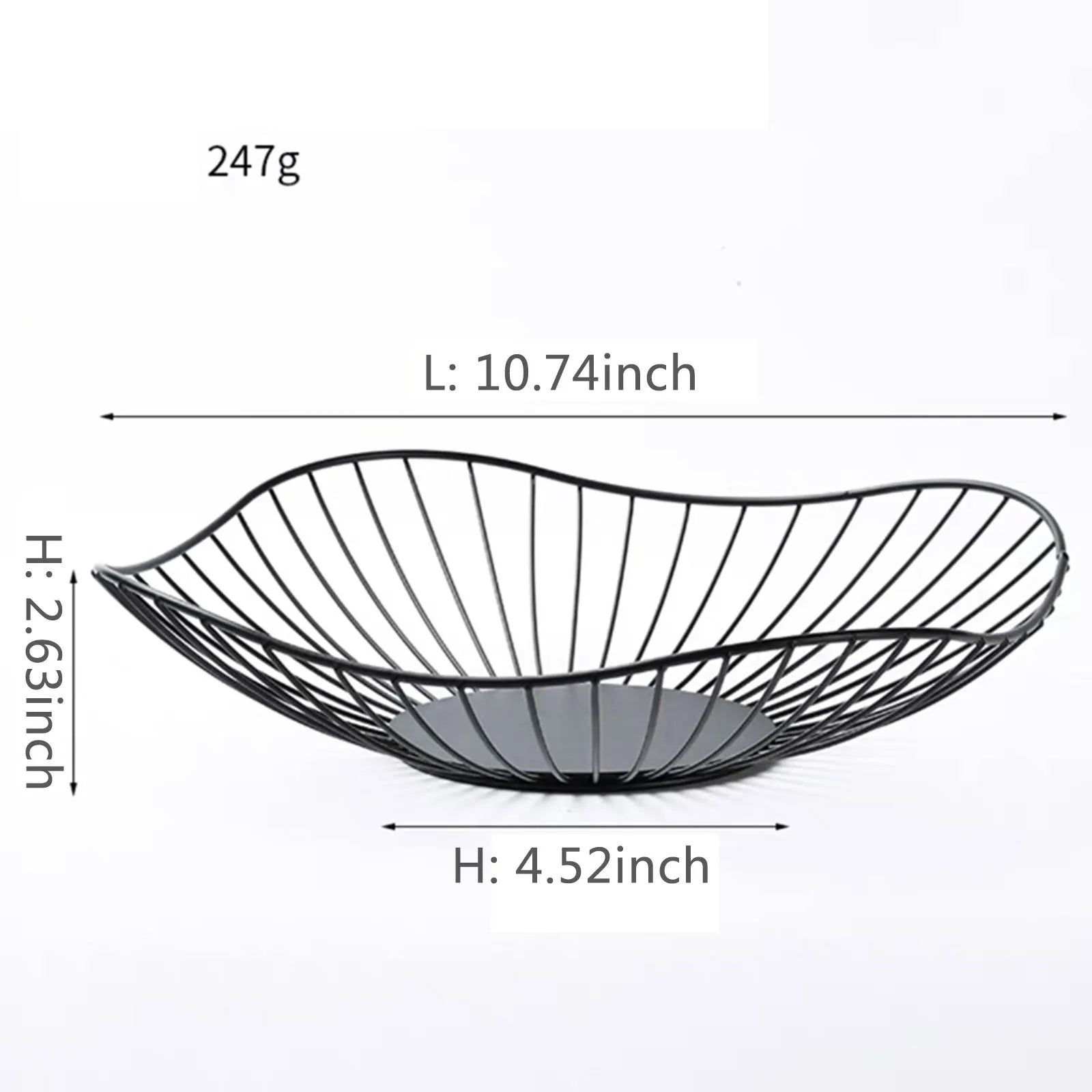 paniers à fruits en métal pour rangement cuisine et desserts - vue 10 sur 14