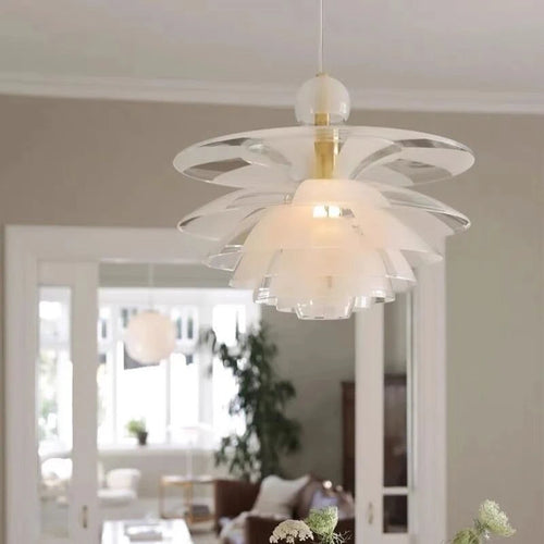suspension led modernes en acrylique pour intérieur - vue 5 sur 8