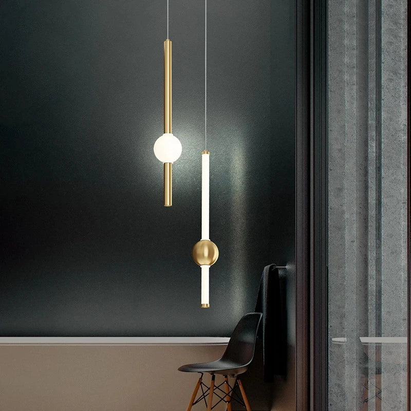 suspension led moderne pour éclairage intérieur créatif - vue 4 sur 19