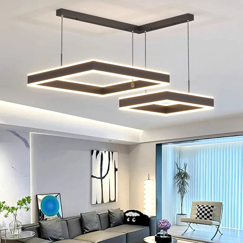 suspension moderne led pour éclairage intérieur