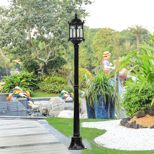 lampe de jardin aluminium moulé imperméable pour extérieur et paysage - vue 8 sur 8