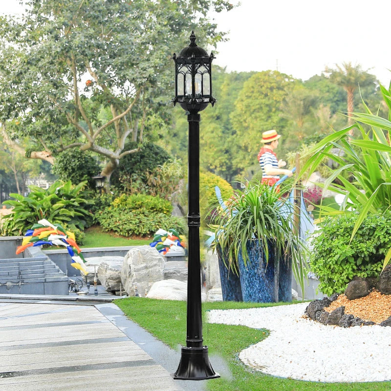 lampe de jardin aluminium moulé imperméable pour extérieur et paysage - vue 8 sur 8