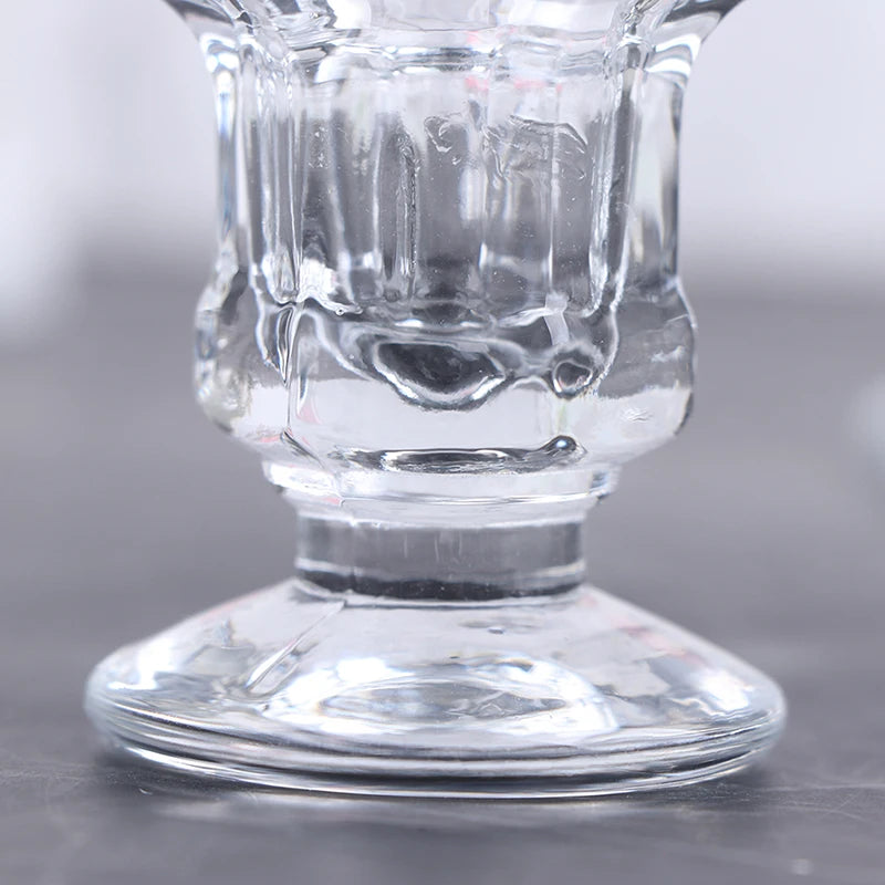 bougeoir en verre cristal pour mariage et décoration intérieure - vue 5 sur 9