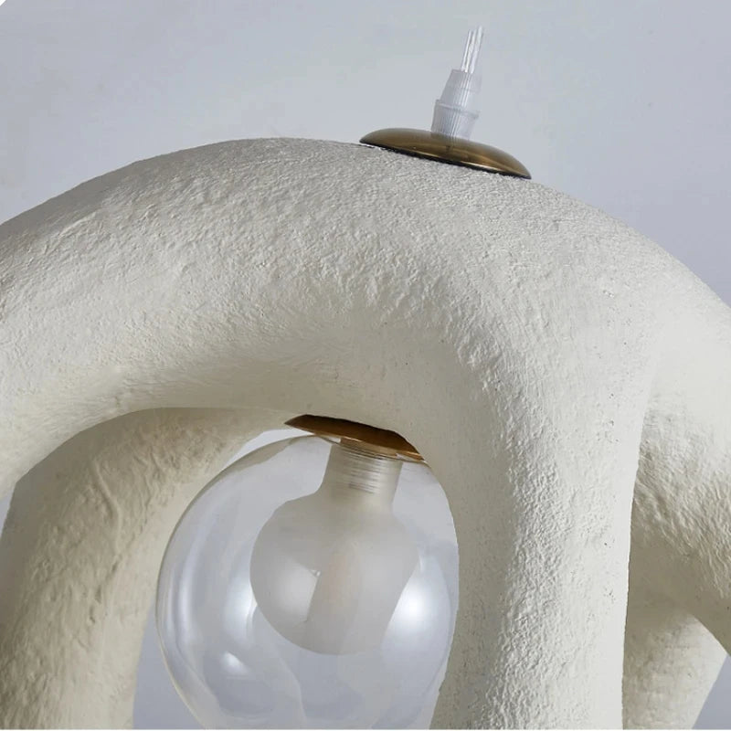 suspension Wabi-sabi Design Style salon maison chambre à manger résine haut de gamme intérieur LED