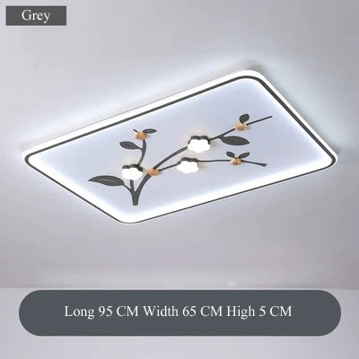 plafonnier led design floral pour décoration moderne de plafond - vue 12 sur 12