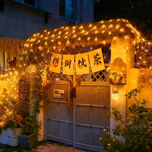 guirlande lumineuse de noël à led pour décorations festives et jardin - vue 5 sur 10