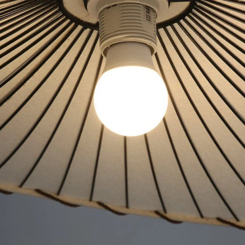 suspension nordique en tissu avec chapeau de paille pour décoration intérieure - vue 7 sur 14