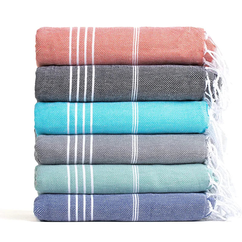 Serviette de plage extra large sans sable coton - vue 3 sur 7