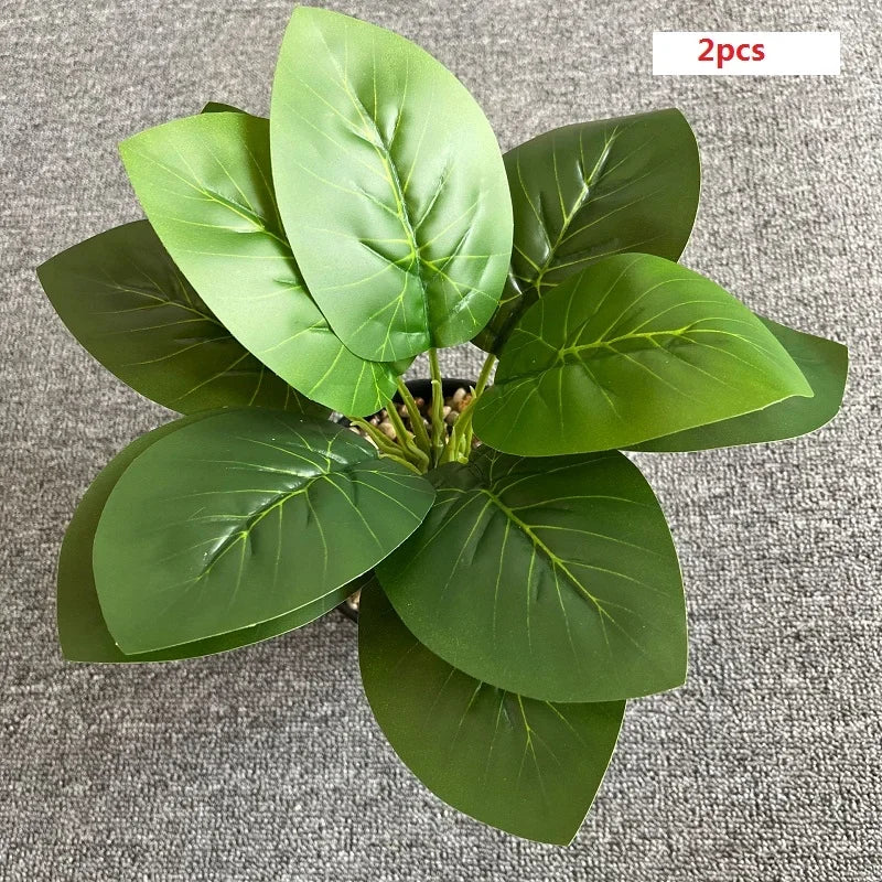feuilles de phénix artificielles décoration verte en plastique - vue 37 sur 40