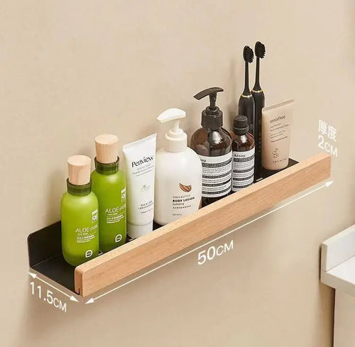 étagère en hêtre étanche pour rangement cuisine et salle de bain - vue 8 sur 20