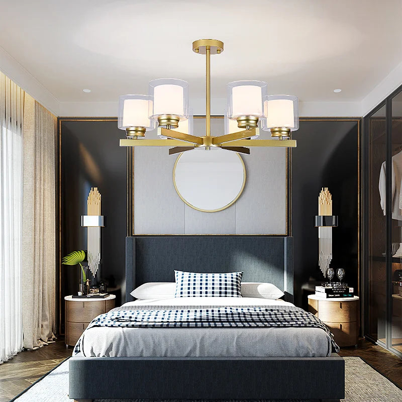 Bosmos European Style Decorative LED Chandeliers For Living Rooms, Bedrooms, And Modern Simple Indoor Lighting - vue 3 sur 21