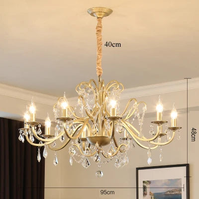 lustre moderne en cristal avec éclairage led élégant pour votre intérieur - vue 10 sur 10