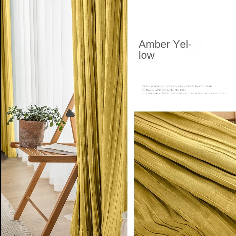 Rideau occultant moderne plissé isolation thermique salon chambre