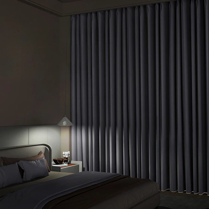 Rideau moderne occultant léger plissé pour salon chambre - vue 5 sur 18