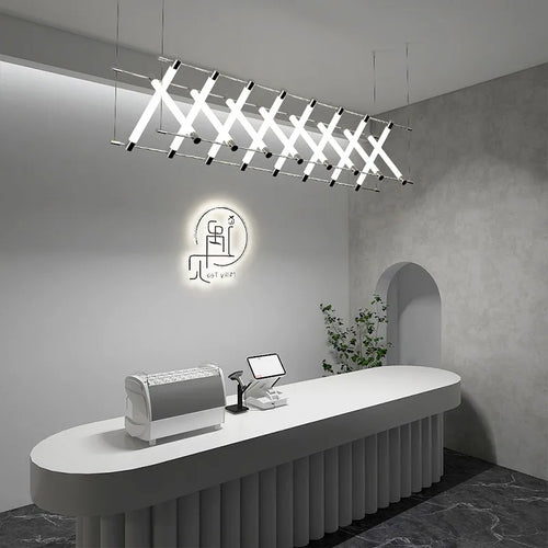 Modern Simple Chandelier, Restaurant, Bar, Exhibition hall, Chandelier, Nordic art Island designer, Extremely Simple LED Lamps