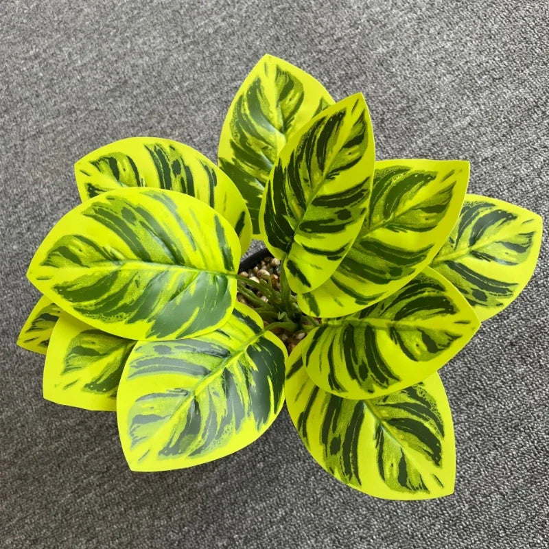 feuilles de phénix artificielles décoration verte en plastique - vue 38 sur 40