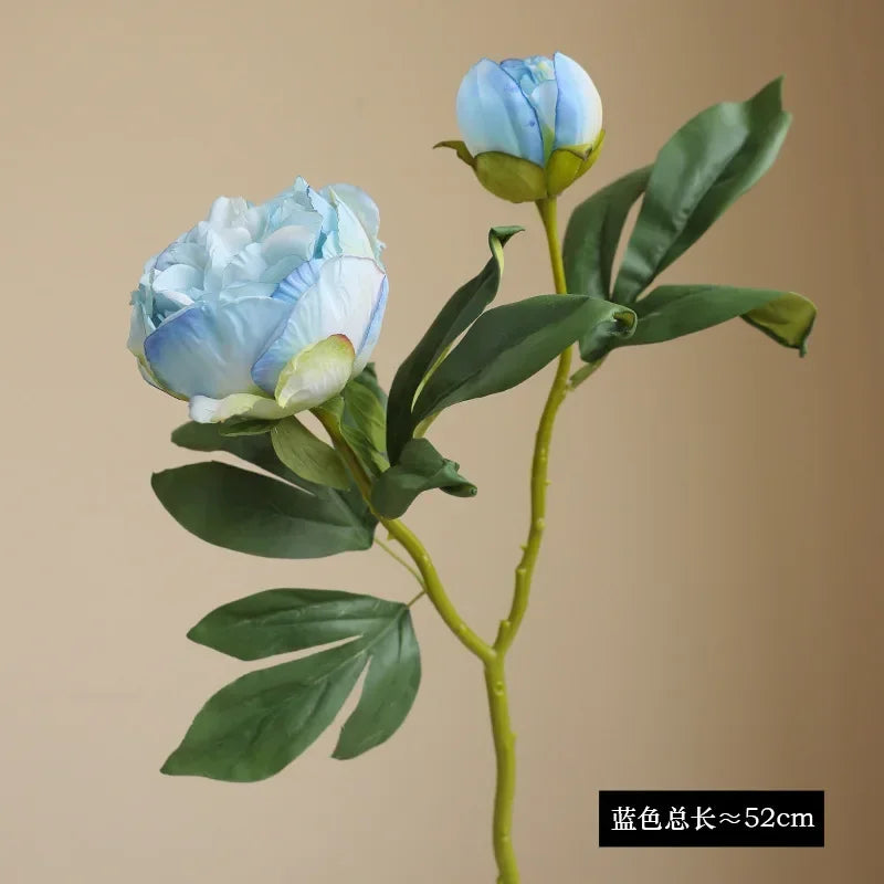 grandes fleurs artificielles de pivoine en soie pour décoration mariage - vue 9 sur 10