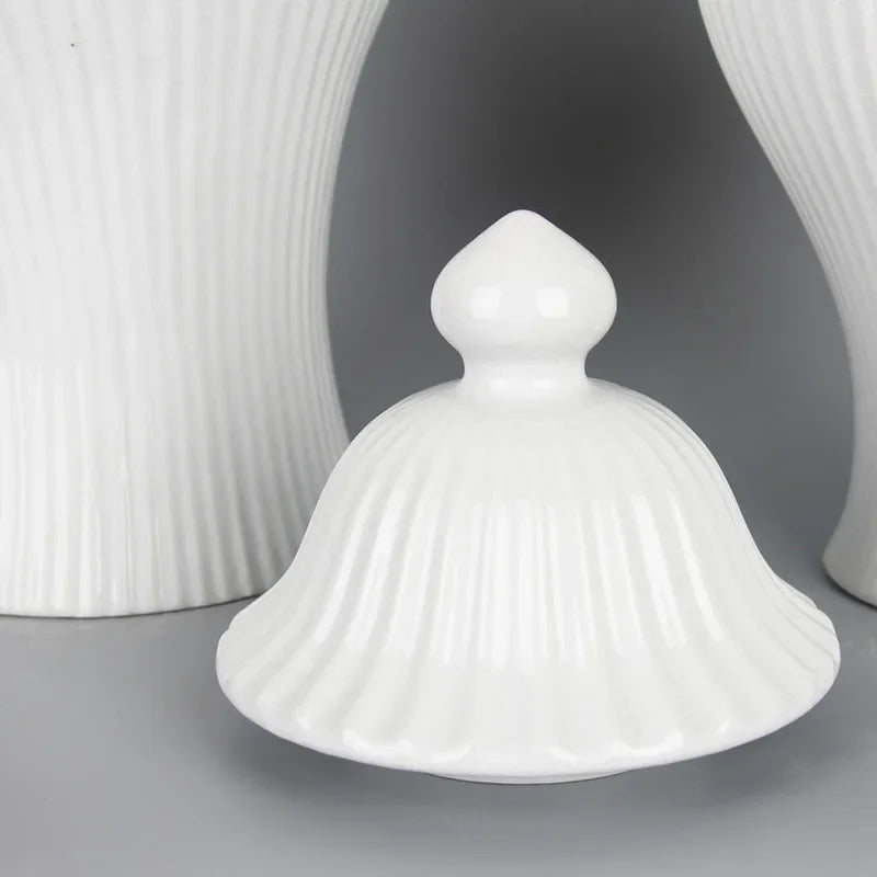 pot en céramique décoratif pour thé et gingembre avec couvercle - vue 6 sur 12