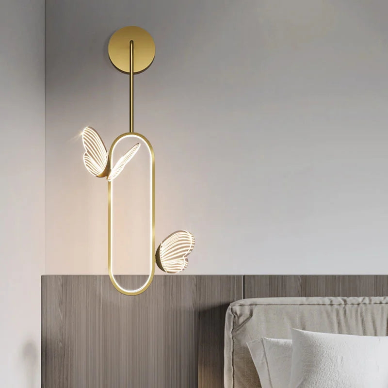 applique murale led papillon design nordique pour décoration intérieure - vue 6 sur 8