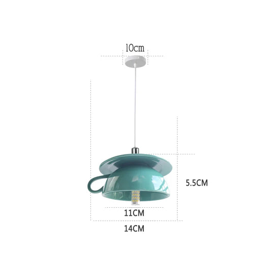 suspension en céramique design art thé éclairage led g4 - vue 25 sur 30