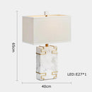 lampe à poser rétro en tissu marbré pour décoration intérieure