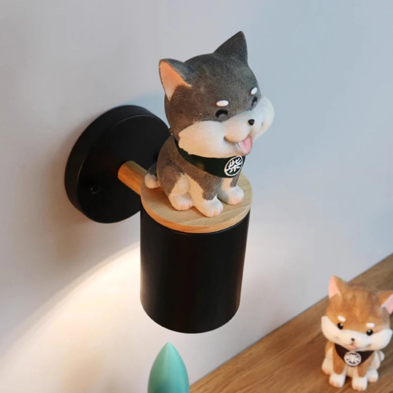 applique murale mignonne chat aux grands yeux pour enfant - vue 4 sur 12