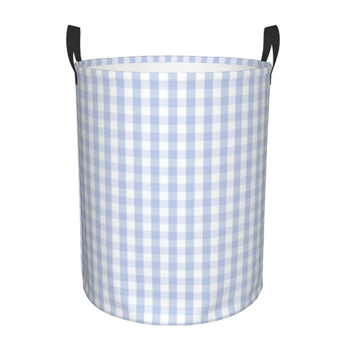 panier à linge pliable personnalisé à damier géométrique pour enfant
