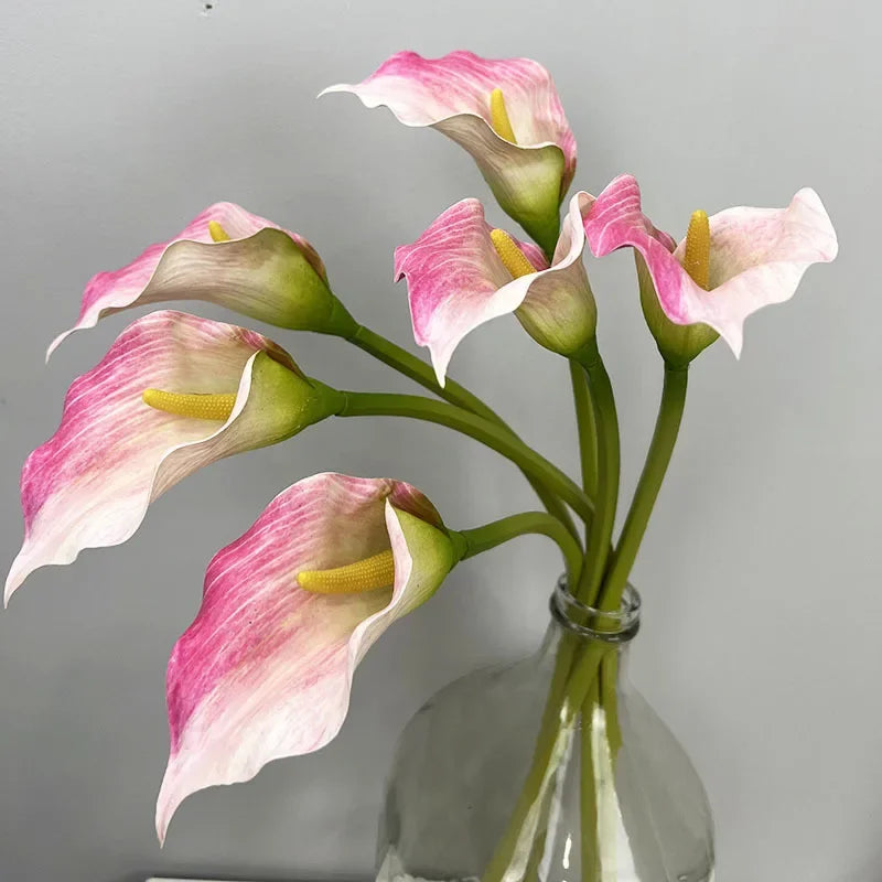 lot de 4 lys calla artificiels pour décoration de mariage - vue 4 sur 11