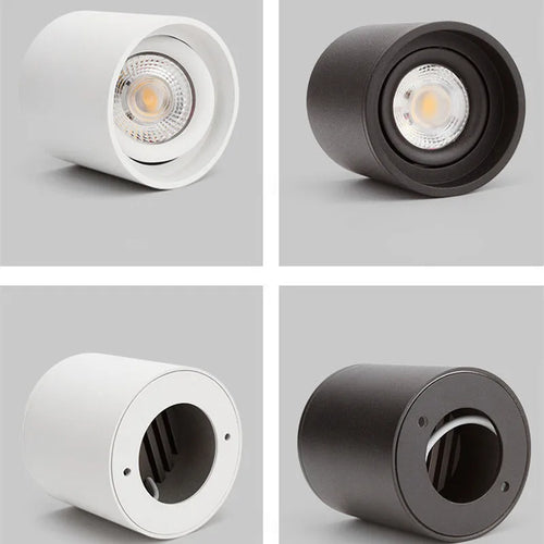 Spot Downlights LED anti-éblouissants montés en Surface 7W9W12W15W20W24W Epistar puce COB Angle réglable