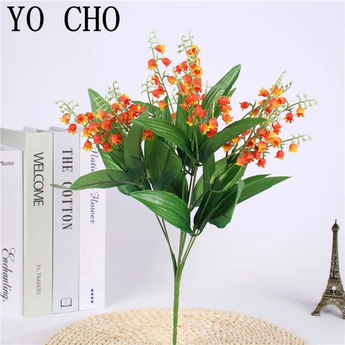 fleurs artificielles muguet bouquet de mariage décoration de fête - vue 11 sur 12