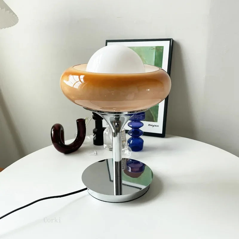lampe à poser moderne au design nordique vintage - vue 3 sur 6