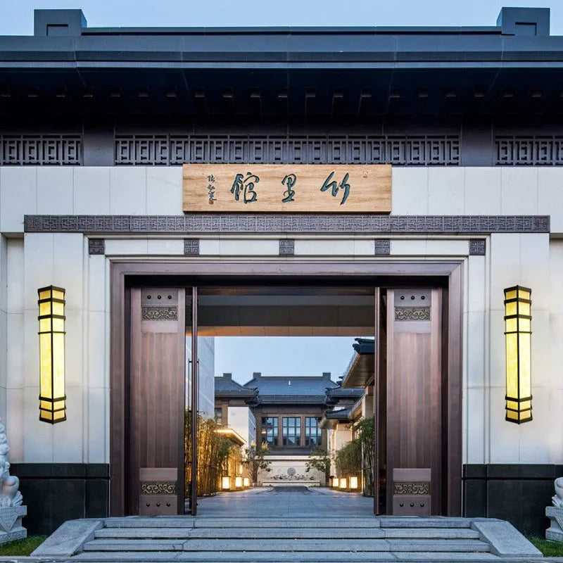 applique murale extérieure chinoise imperméable pour jardin décoratif - vue 5 sur 14