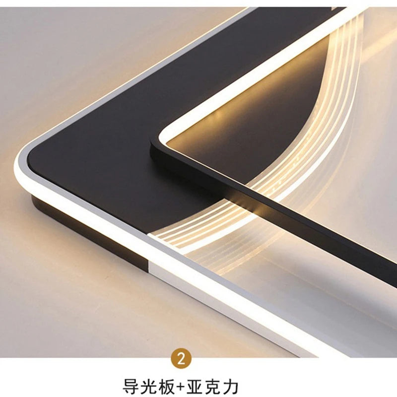 Plafonnier led design moderne intérieur - vue 6 sur 12