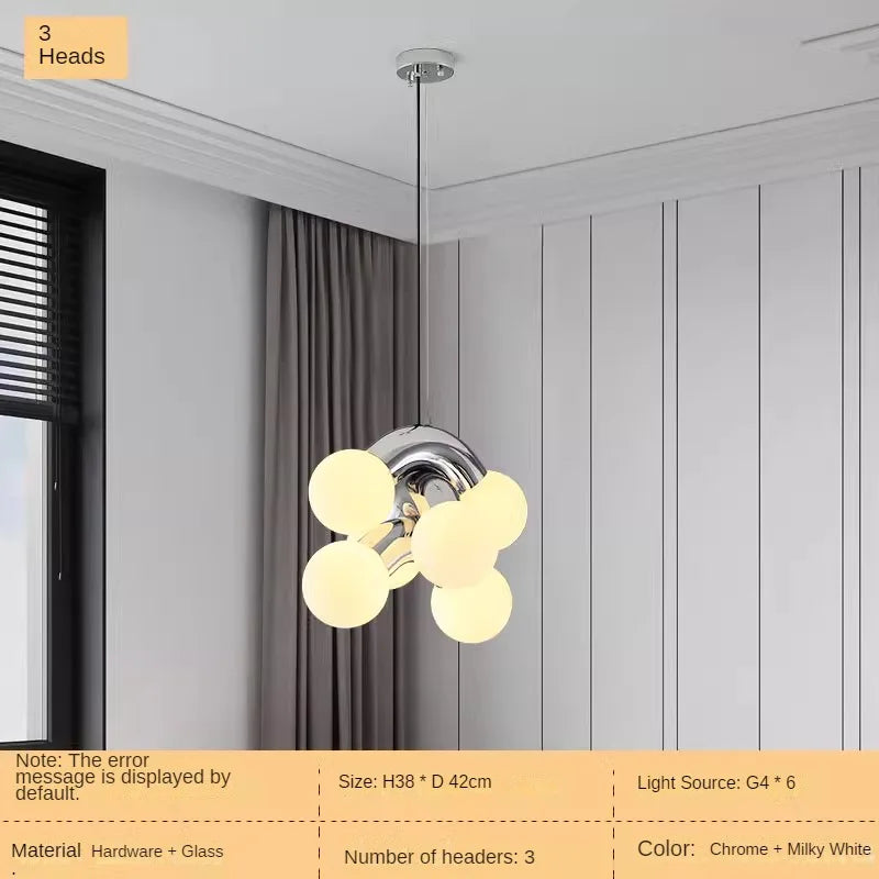 lustre créatif minimaliste rétro pour une décoration moderne