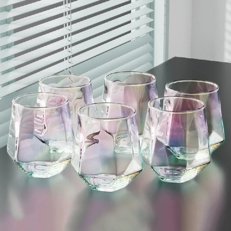 Ensemble 6 verres whisky relief style luxe - vue 2 sur 7