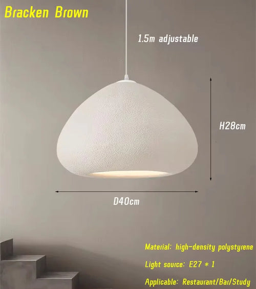 suspension nordique wabi sabi à led pour restaurant lumineux - vue 10 sur 10