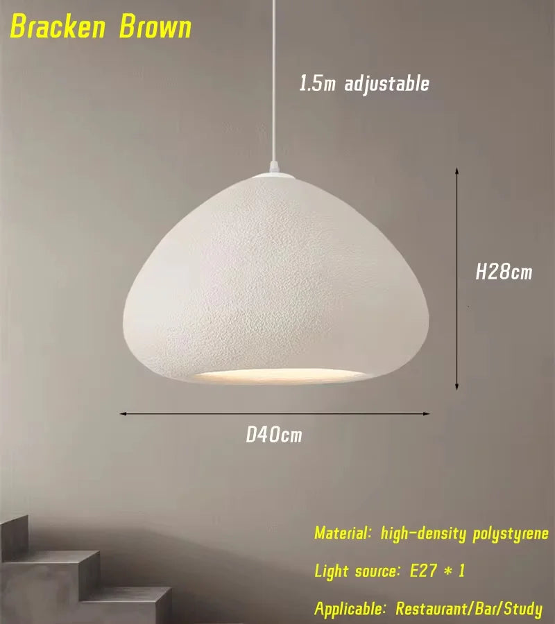 suspension nordique wabi sabi à led pour restaurant lumineux - vue 10 sur 10