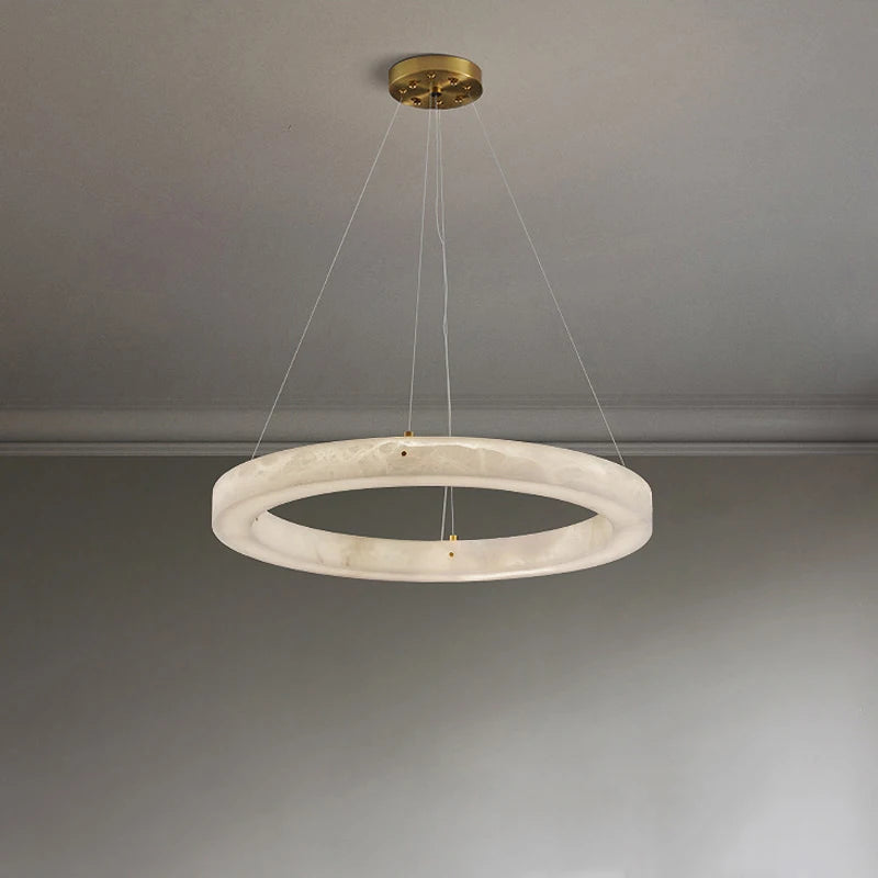 suspension circulaire en marbre pour décoration intérieure