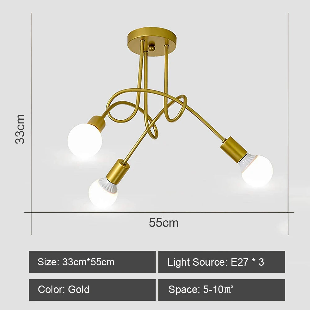 lustre sputnik moderne style industriel pour intérieur élégant - vue 14 sur 19