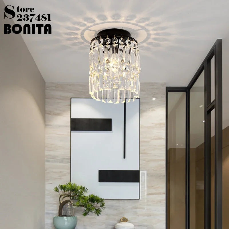 lustre en cristal moderne suspension décorative et brillante - vue 4 sur 14