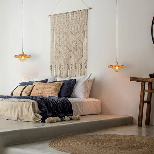 lustre rétro led loft suspension moderne luminaire - vue 4 sur 8
