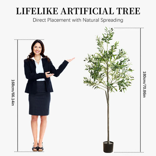 plantes artificielles olivier décoratives pour jardin et intérieur - vue 9 sur 9