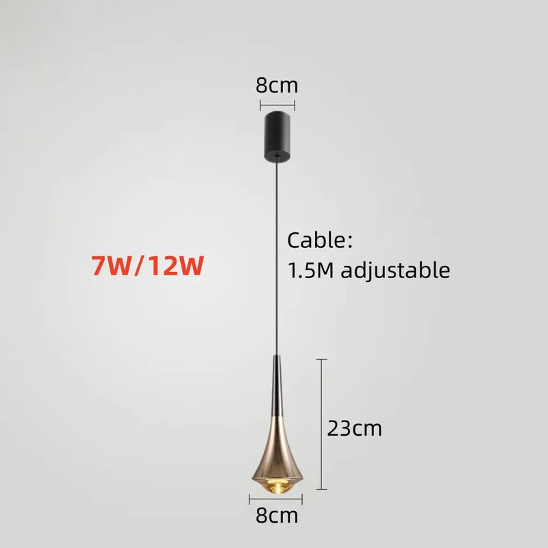 Lampe LED anti-éblouissante en aluminium