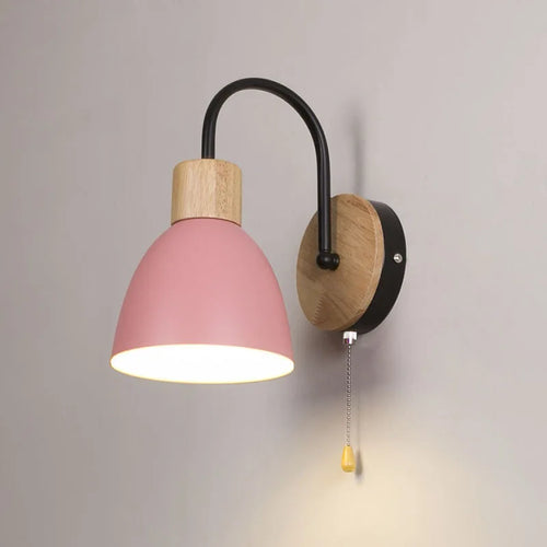 applique nordique moderne macaron avec interrupteur led décoration maison - vue 5 sur 18