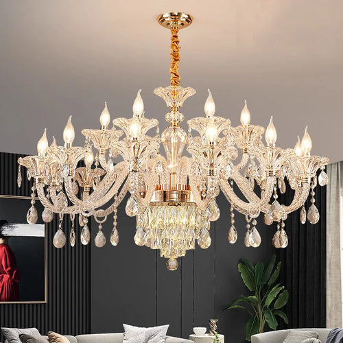 lustre en cristal design pour un éclairage élégant et raffiné - vue 3 sur 16