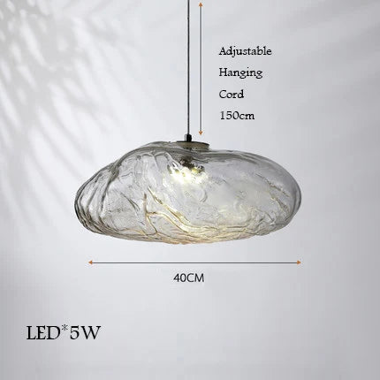 lustre en verre design nuage pour intérieur décoratif lumineux